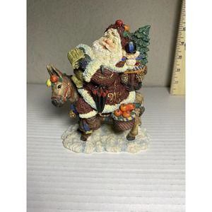Running Down the List vtg Santa CRINKLE CLAUS by Possible Dreams 659901